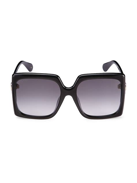 gucci logo 59mm oversized square sunglasses|Gucci generation 53mm rectangular sunglasses.